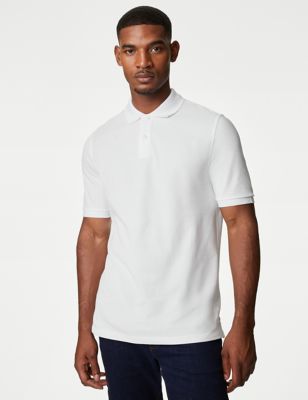 2 Pack Pure Cotton Polo Shirts Image 2 of 5