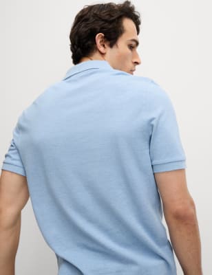 Mens light shop blue polo