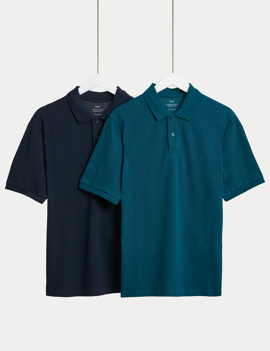2 Pack Pure Cotton Polo Shirts 3 of 5