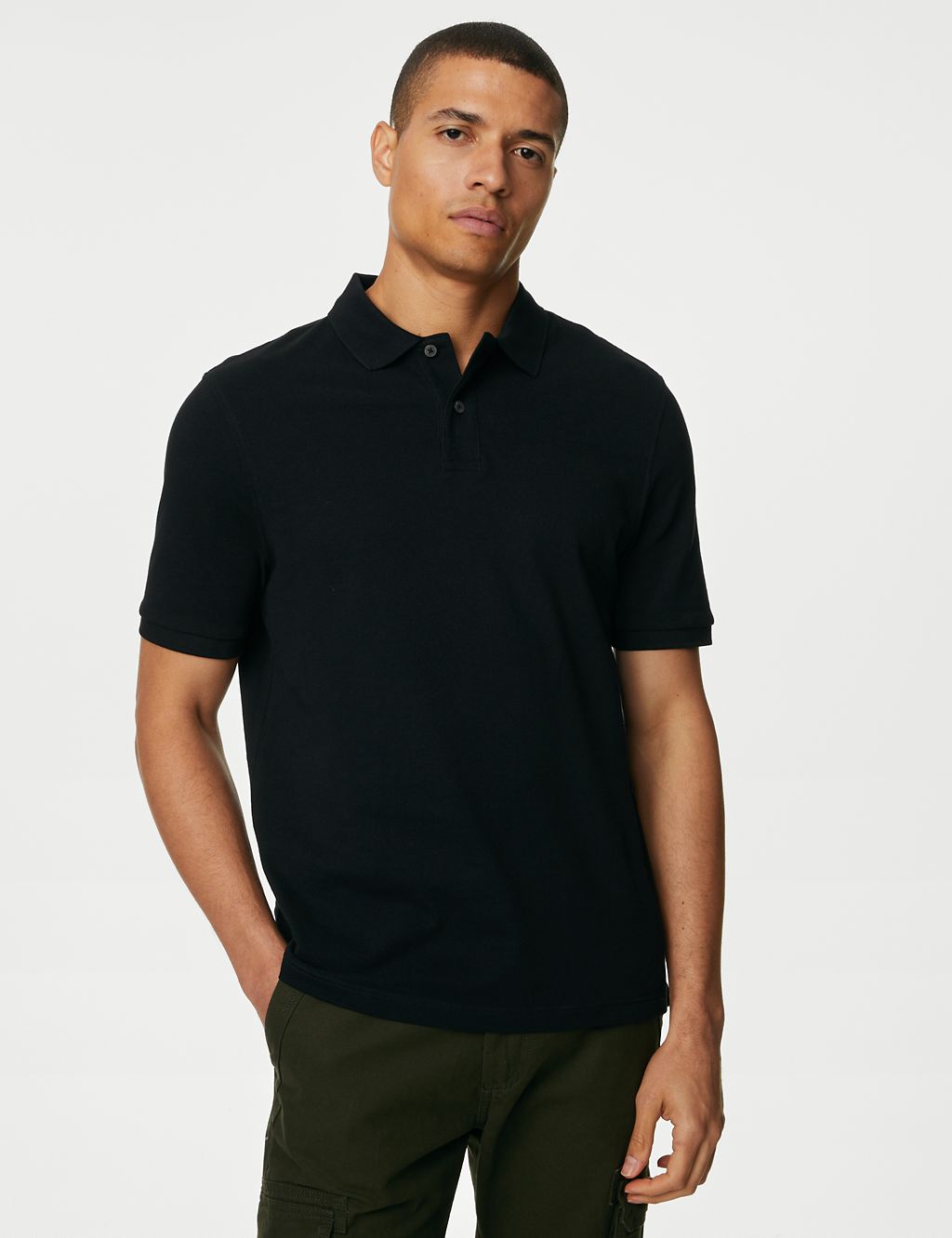 2 Pack Pure Cotton Polo Shirts 1 of 5
