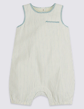 2 Pack Pure Cotton Rompers Image 2 of 5