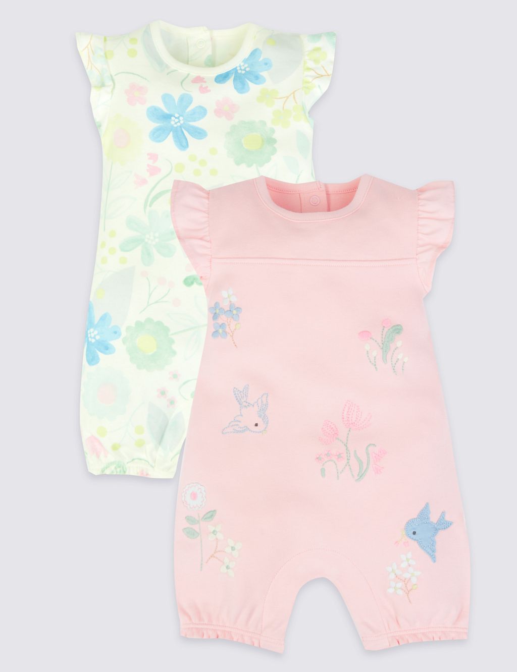 2 Pack Pure Cotton Rompers 3 of 3