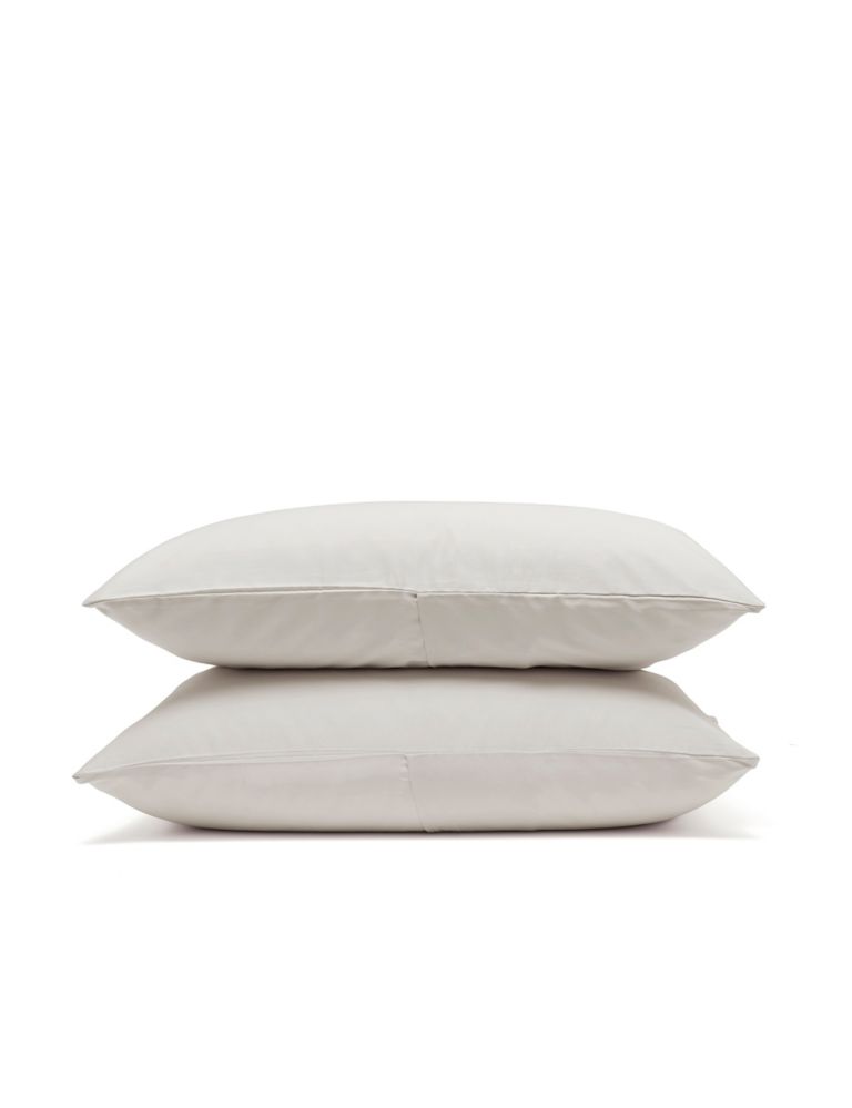 2 Pack Pure Cotton Sateen Luxe Pillowcases 2 of 2