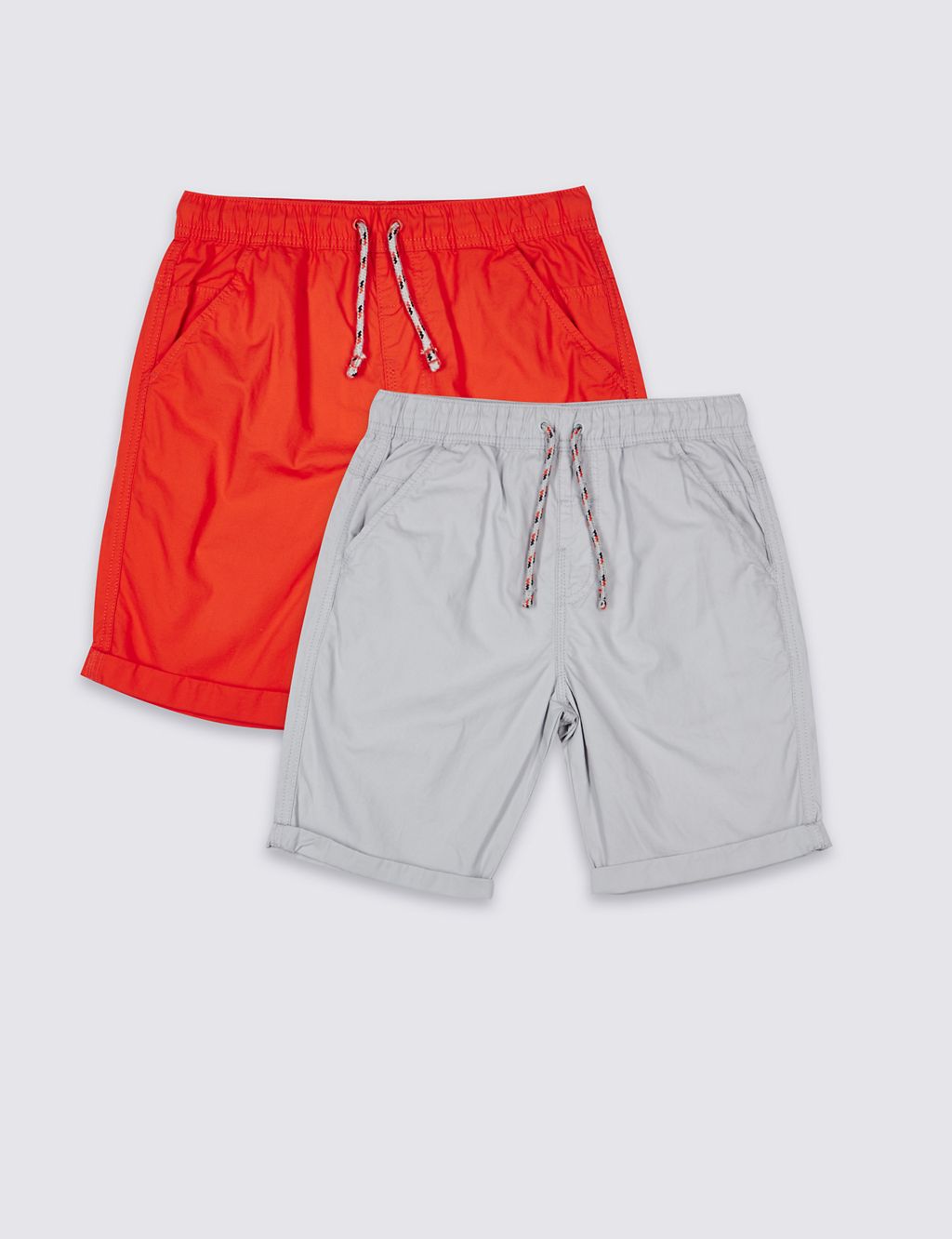 2 Pack Pure Cotton Shorts (3-16 Years) 3 of 6