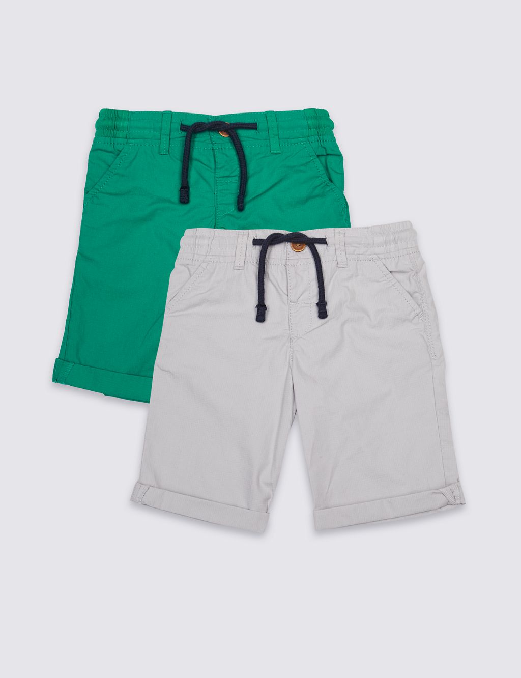 2 Pack Pure Cotton Shorts (3 Months - 7 Years) 3 of 5
