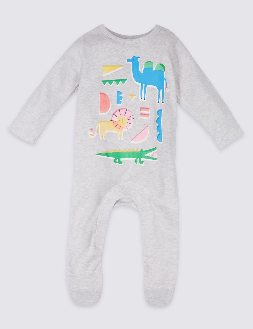2 Pack Pure Cotton Sleepsuits 2 of 10
