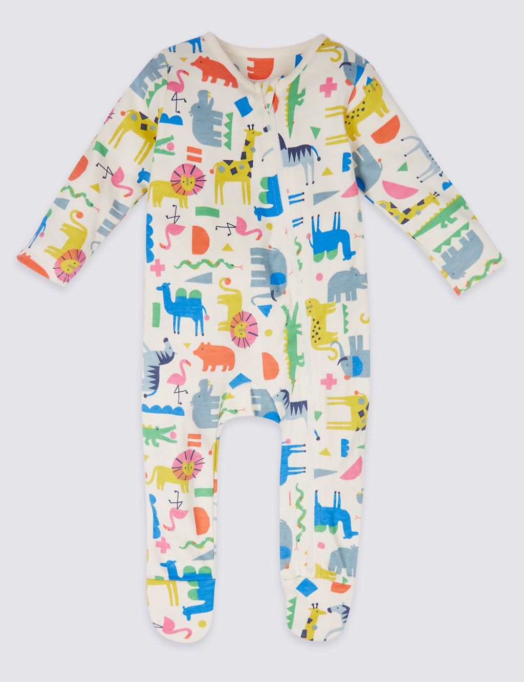 2 Pack Pure Cotton Sleepsuits 7 of 10