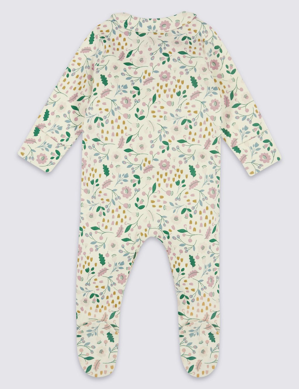 2 Pack Pure Cotton Sleepsuits 7 of 8