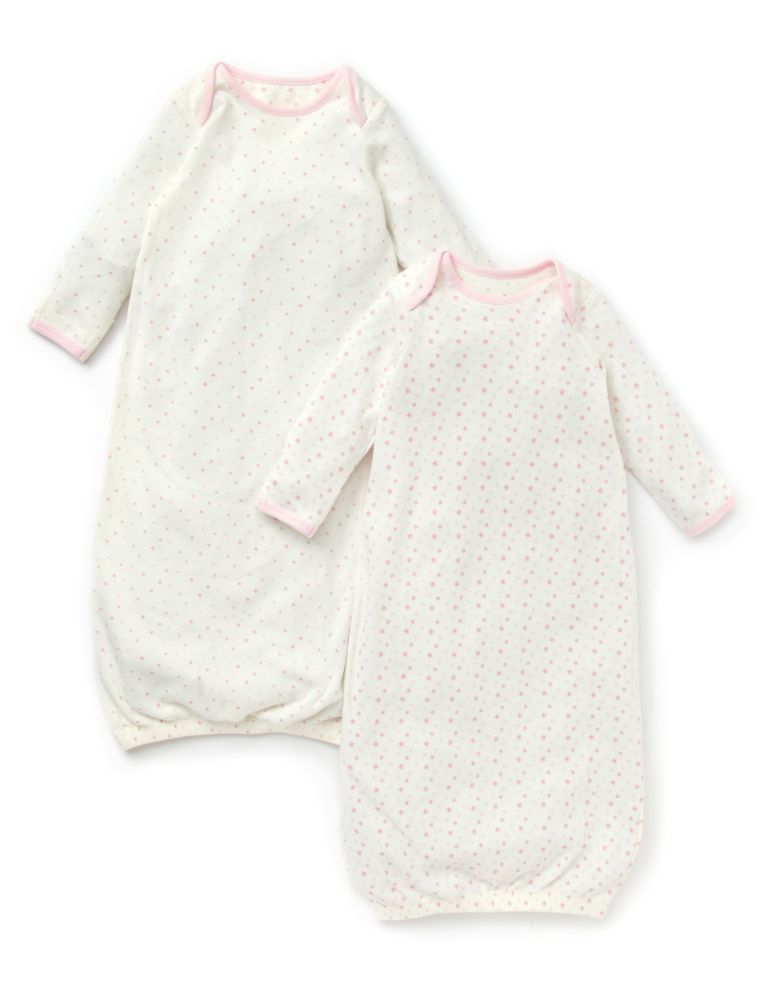 2 Pack Pure Cotton Spotted & Star Print Bundlers 1 of 4
