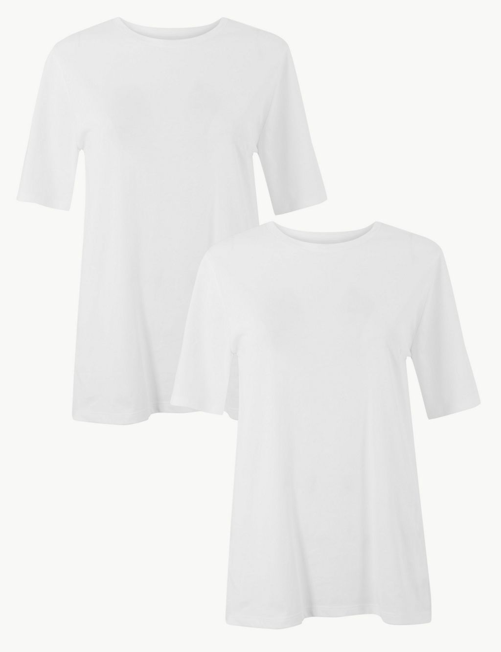 2 Pack Pure Cotton Straight Fit T-Shirts 1 of 4