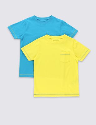 2 Pack Pure Cotton T-Shirts (1-7 Years) Image 2 of 6