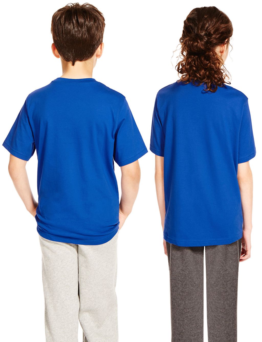 2 Pack Pure Cotton Unisex Crew Neck T-Shirts 2 of 3