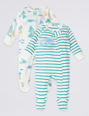 Marks and best sale spencer zip sleepsuit