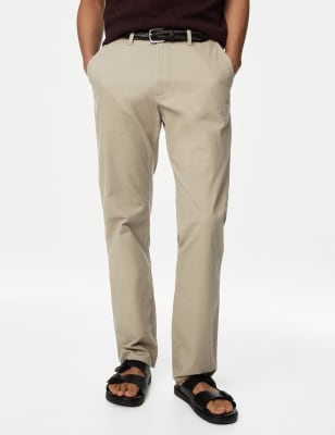 straight fit stretch chinos