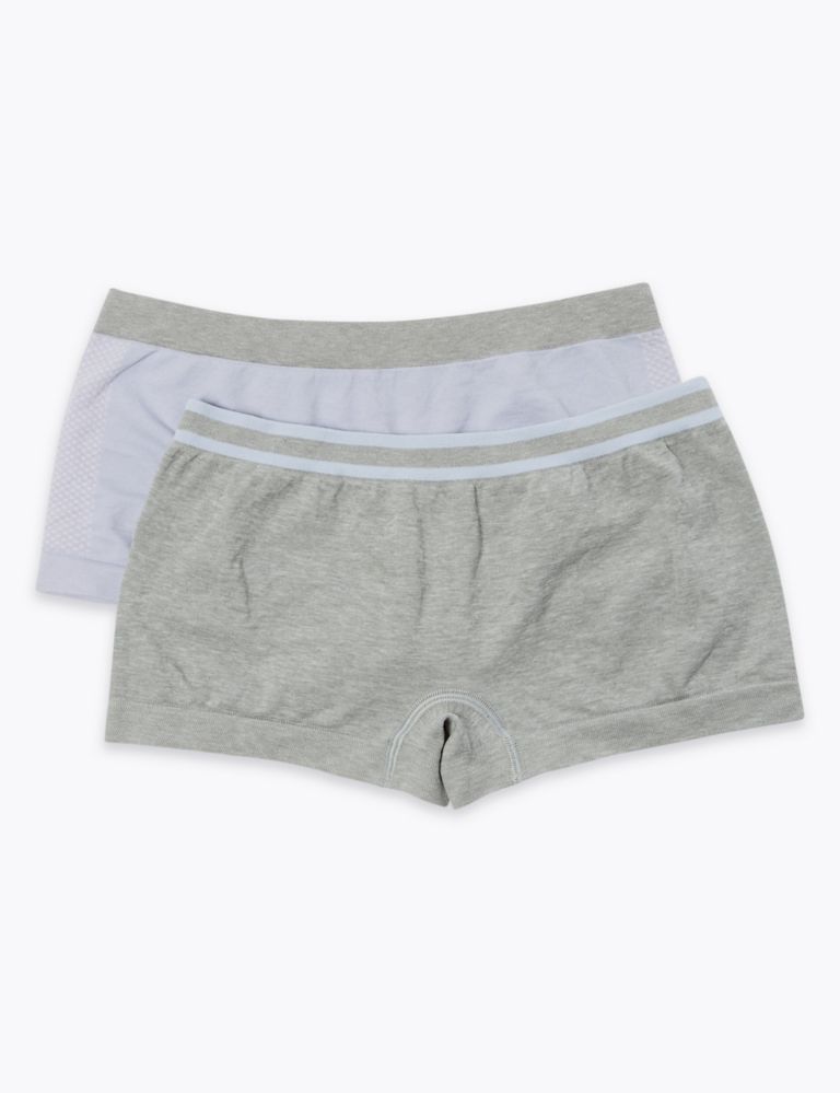 2 Pack Seam Free Sports Shorts (6-16 Years) 2 of 2