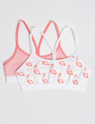 2 Pack Seamfree Cropped Tops (6-16 Years) Image 1 of 2