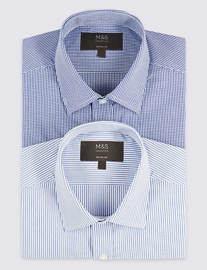 2 Pack Short Sleeve Regular Fit Shirts Image 2 of 5