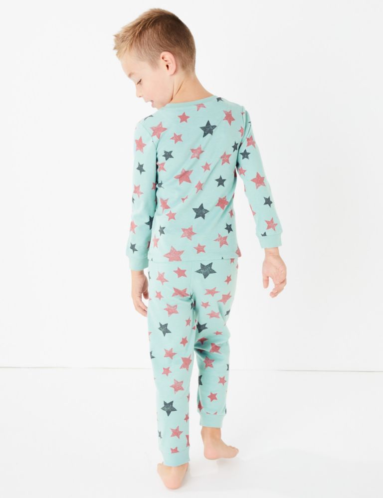2 Pack Star Print Pyjama Sets (1-7 Years) 5 of 6