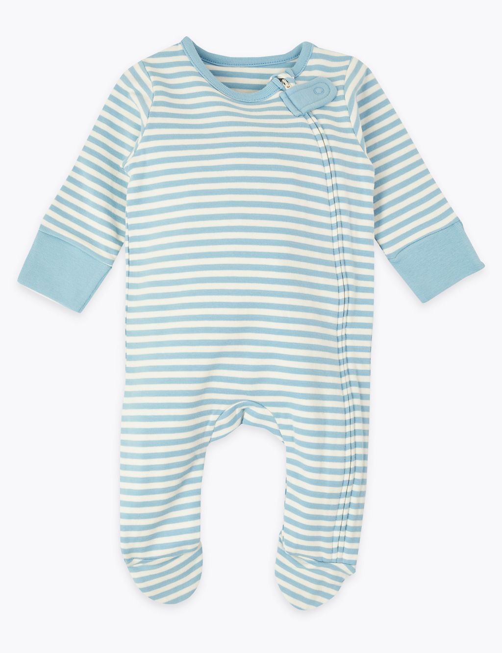 2 Pack Striped & Elephant Sleepsuits (7lbs-3 Yrs) 2 of 7