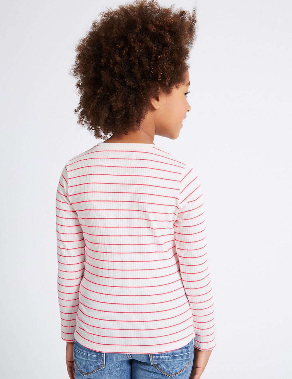 2 Pack Striped Long Sleeve Tops (3-14 Years) 2 of 6