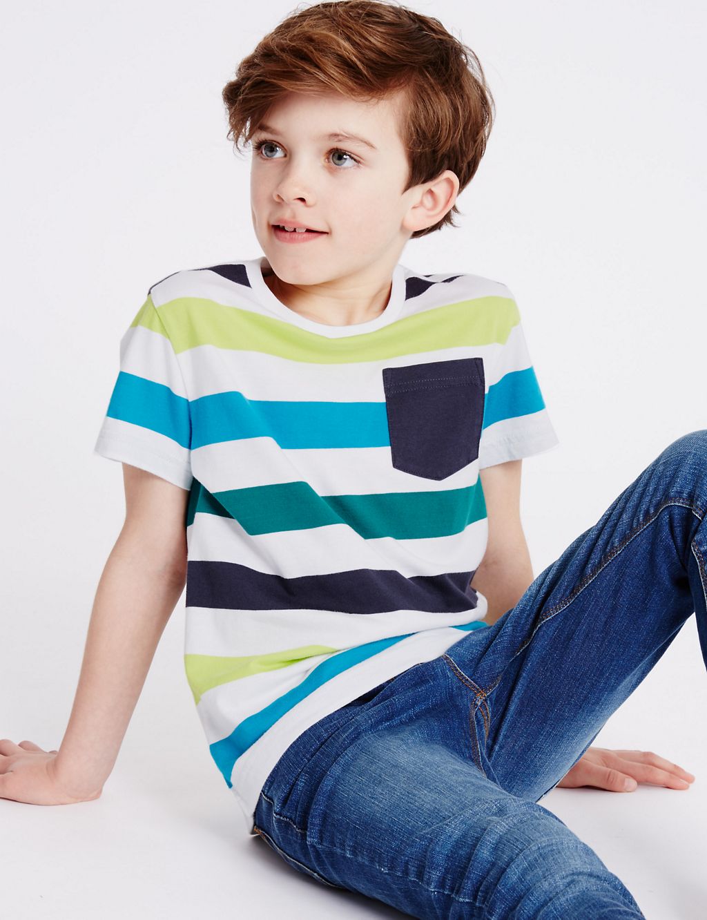2 Pack Striped T-Shirts (3-14 Years) 6 of 7