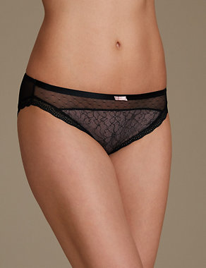 2 Pack Textured High Leg Knickers Image 2 of 6