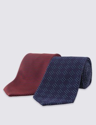 2 Pack Textured Neat Ties Image 2 of 3