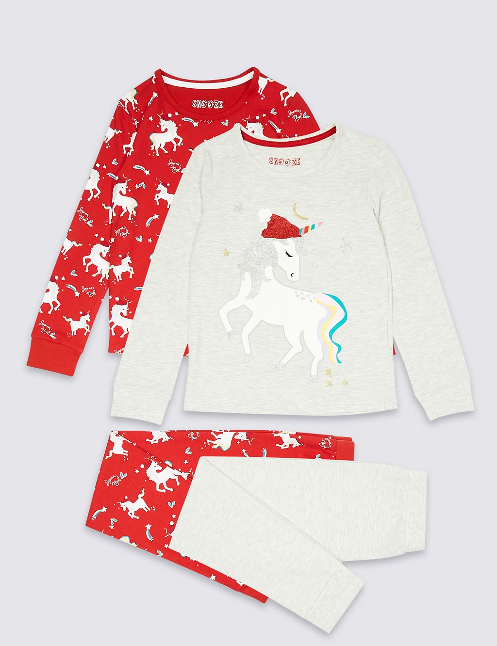 2 Pack Unicorn Pyjamas (3-16 Years) 3 of 5