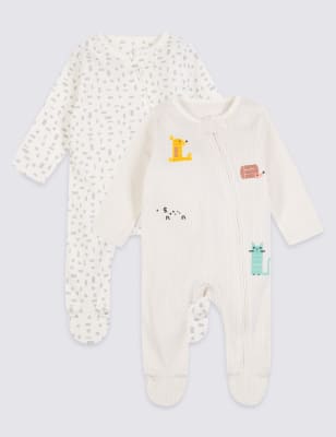 marks and spencer zip sleepsuit