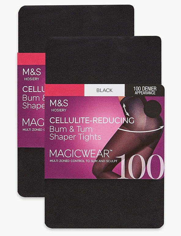 2 Pair Pack 100 Denier Magicwear™ Shaping Tights Image 1 of 2