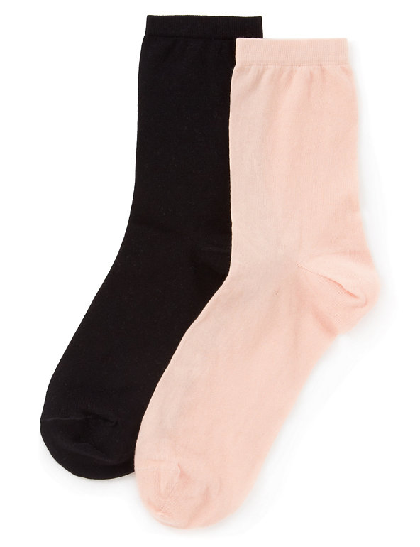 2 Pair Pack Ankle High Sheer Socks Image 1 of 1