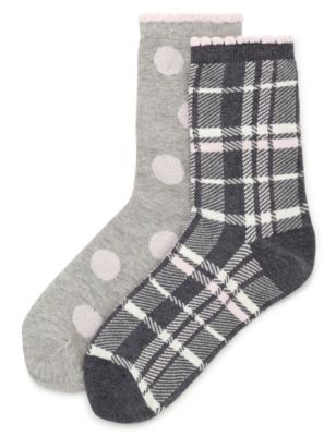 2 Pair Pack Assorted Socks Image 1 of 1
