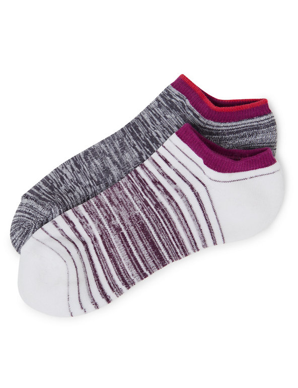2 Pair Pack Assorted Trainer Liner™ Socks Image 1 of 1