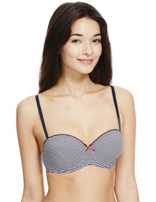 2 Pack Spotted & Striped Plunge A-DD Bras, Limited Collection
