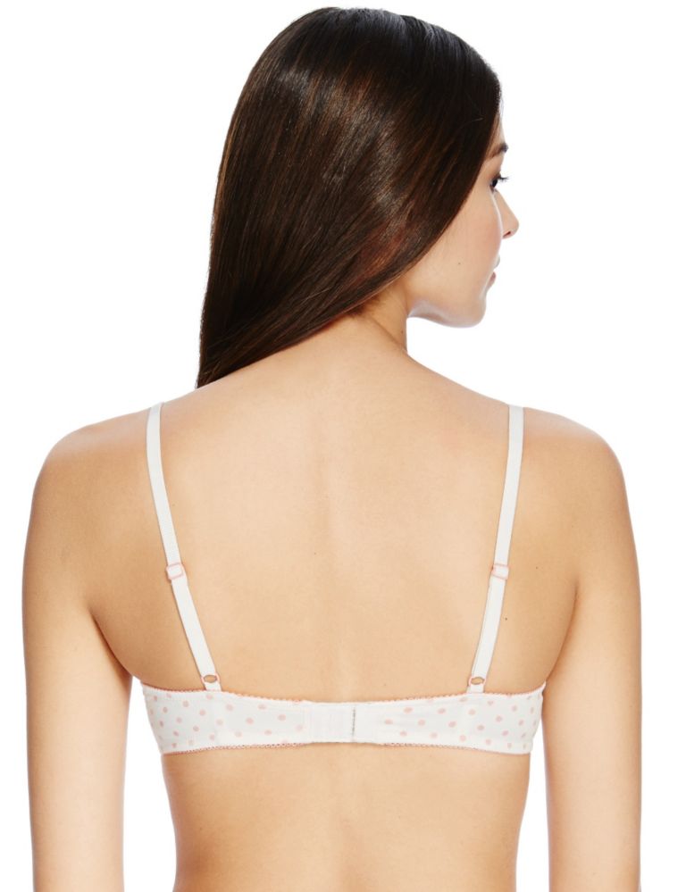 2 Pair Pack Spotted Padded Plunge Bras A-DD 5 of 5
