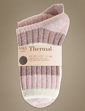 2 Pair Pack Thermal Socks Image 2 of 3