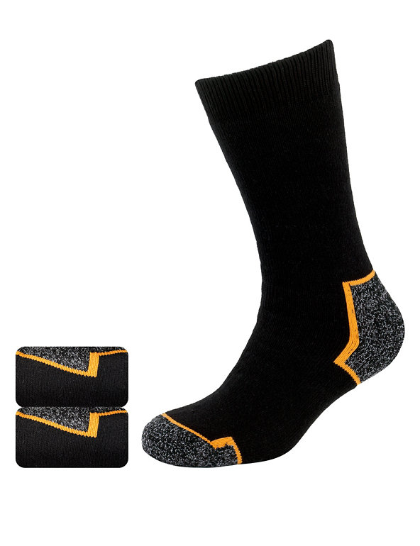 2 Pairs of  Freshfeet™ Workwear Socks Image 1 of 1