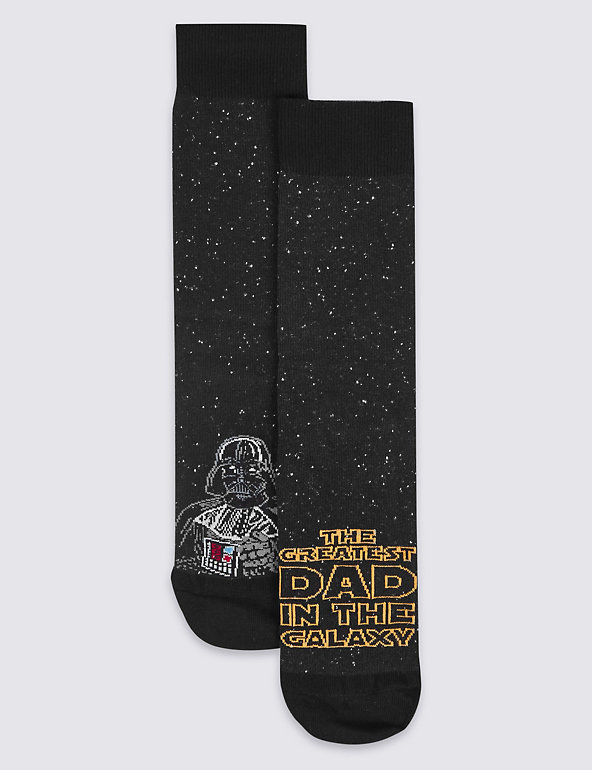 2 Pairs of Cotton Rich Star Wars™ Socks Image 1 of 1