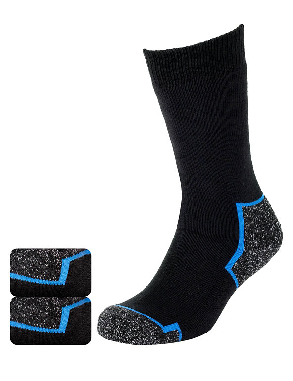 2 Pairs of Freshfeet™ Lightweight Flecked Socks with Silver Technology Image 1 of 1