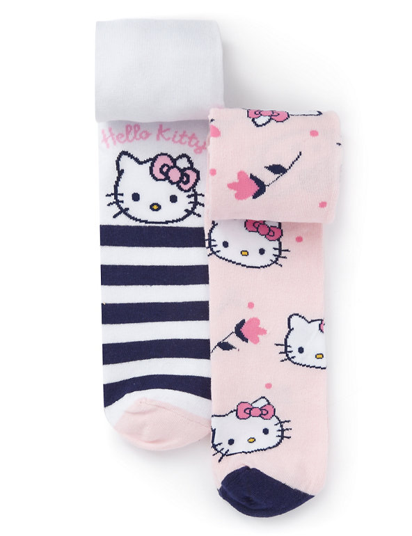 2 Pairs of Hello Kitty Tights (1-7 Years) Image 1 of 1