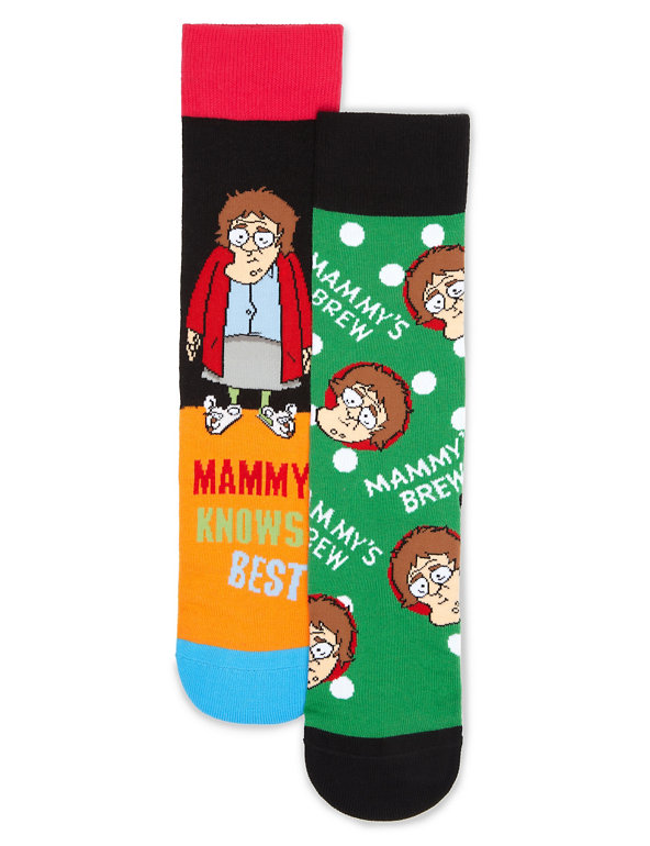 2 Pairs of Mrs. Brown’s Boys™ Socks Image 1 of 1