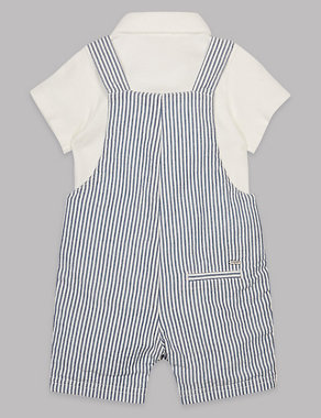 2 Piece Bodysuit & Dungarees Outfit Image 2 of 5
