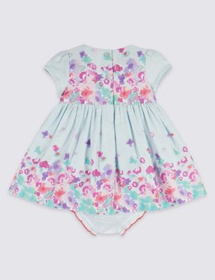 2 Piece Border Print Dress with Knickers Image 2 of 5