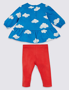 2 Piece Cloud Top & Leggings Outfit Image 2 of 5
