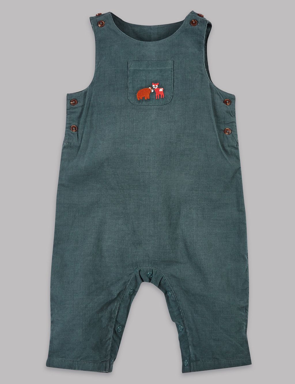 2 Piece Cord Dungarees & Woven Bodysuit Outfit 2 of 7