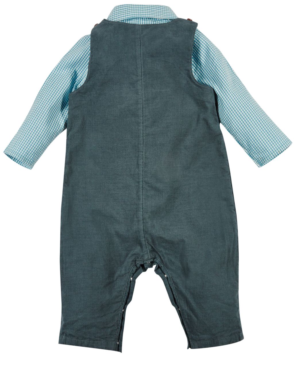 2 Piece Cord Dungarees & Woven Bodysuit Outfit 5 of 7