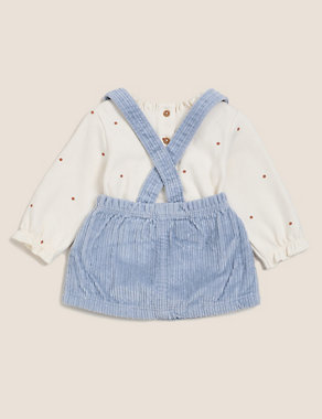 2 Piece Cotton Cord Dress Outfit (0-3 Yrs) Image 2 of 7