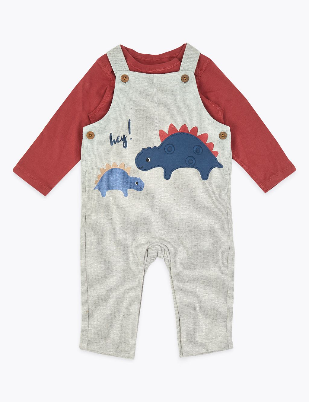 2 Piece Cotton Dinosaur Print Outfit 1 of 7