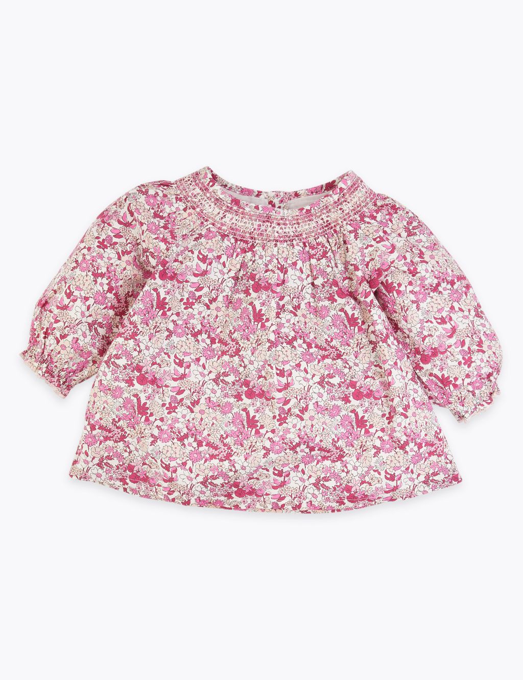 2 Piece Cotton Floral Woven Outfit (0 -36 Mths) | M&S