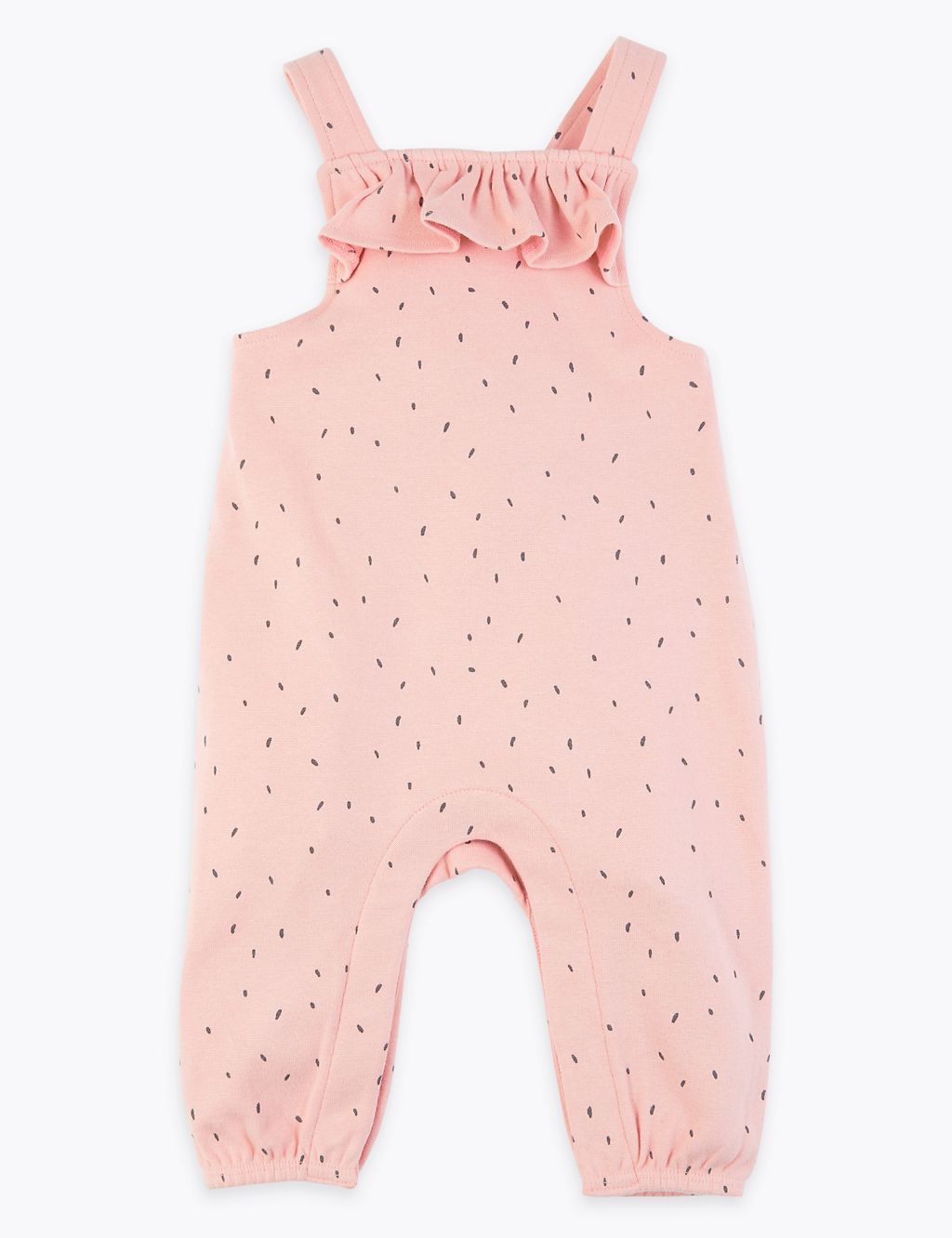 2 Piece Cotton Spotted Dungaree Outfit (0-3 Yrs) 2 of 5